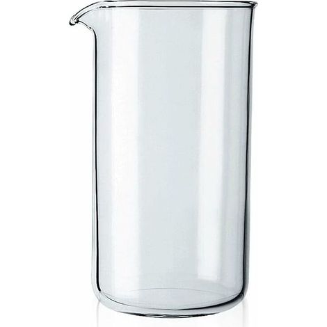 Bicchiere di ricambio per caffettiera a stantuffo, in vetro – Trasparente (Capacità: tre tazze, 0,35 L, 12 oz)