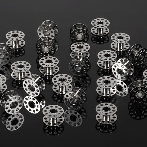 25 Pcs machine a coudre accessoires,couture accessoires,canette machine a coudre,adapté pour les machines à coudre à bobine. (métal) (1/4)