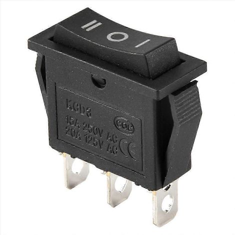 Interrupteur à bascule 3 positions (MARCHE-ARRÊT-MARCHE), 3 broches, 15 A/250 V ou 20 A/125 V, de bonne qualité. WHBYV (1/4)