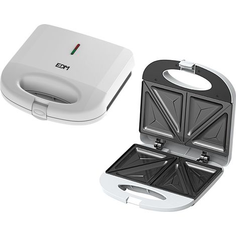 Appareil à Sandwich Double Edm Cuisson Rapide Et Facile De 2 Sandwiches - Edm