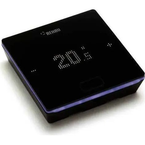 REHAU NEA SMART 2.0 Regulador de ambiente Bus con sensor de temp./humedad, negro (HBB), 13280051004