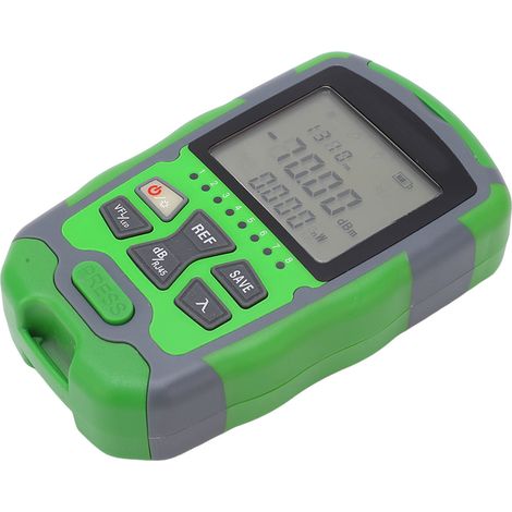 Mesureur puissance fibre optique testeur câble 850-1650nm -70+10dbm écran numérique rechargeable ABS AUA-MC70 (1/5)