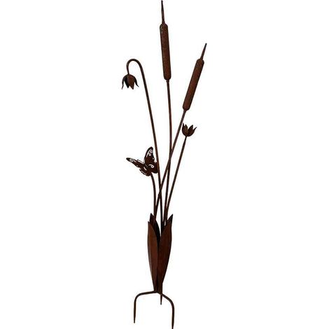 Tuteur jardin roseaux fer 16x25x102cm (1/5)