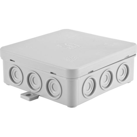 Scatola di installazione a parete N7 Fastbox, 100x100x38 mm, autobloccante, grigia. (1/5)