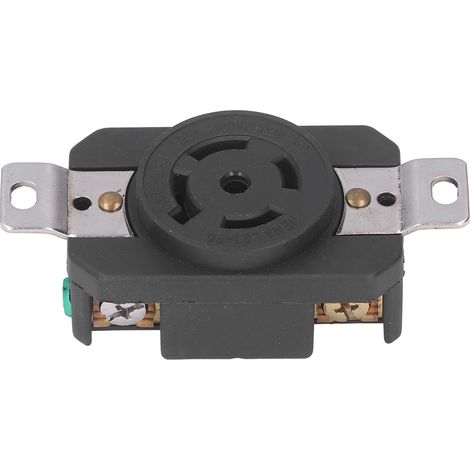 Industrielle Unterputzsteckdose 5 Löcher 20A 120/208V NEMA L21-20, abschließbar, amerikanische Ausführung, Unterputzmontage. (1/5)