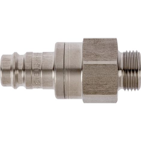 Raccord rapide pneumatique Legris, Filetage Mâle vers Mâle BSPP 3/8 in Male 3/8pouces Européen, Profil rectus en Laiton ( Prix pour 1 )