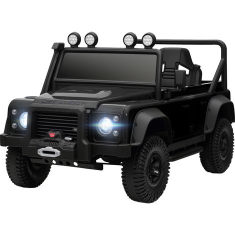 Kids Ride On Car Remote Control, Music, Horn, 4 Spring Suspension Wheels, LED Lights for 3-5 Years Old, Black (1/5)