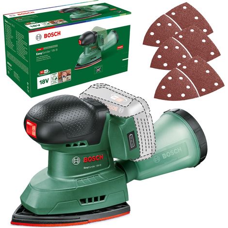 Bosch EasySander 18v 18V-8 Cordless Multisander Sander Bare + Sheets 06033E3000