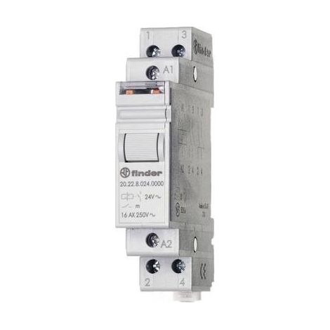 Relè a impulso Guida DIN Finder 20.22.8.012.4000 2 NA 12 V/AC 16 A 4000 VA 1 pz. (1/3)