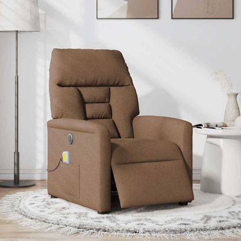 Maison Exclusive - Sillón reclinable de masaje eléctrico tela mar (1/5)