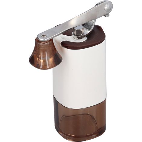 Moulin à café manuel à meules en acier inoxydable, réglages réglables, idéal pour les voyages et le camping. (1/5)