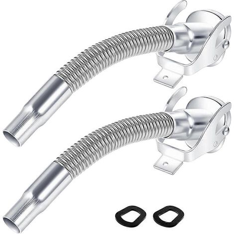 Set aus 2 flexiblen Edelstahl-Ausgießern für Benzinkanister mit langer Öffnung (1/5)