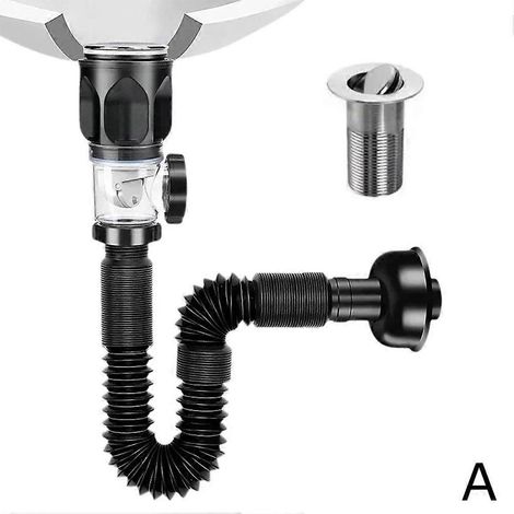 Tuyau d'évacuation, pour installation domestique dans une salle de bain ou une cuisine, adapté aux installations de plomberie résidentielles.-AquaForge (1/5)