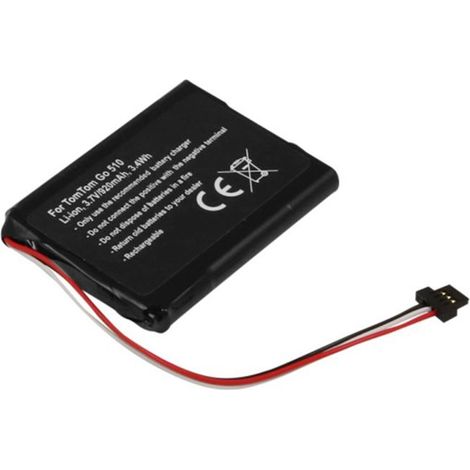 Batterie - AVIZAR - TomTom GO 510 - Li-ion 3.7V 920mAh - Compatible AHA11110004 - Noir (1/3)