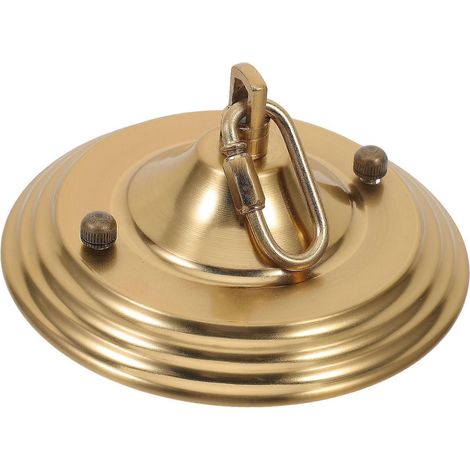 Kit de fixation pour plafonnier (rosace et accessoires) - Matériau : fer - 1 ensemble (1/5)