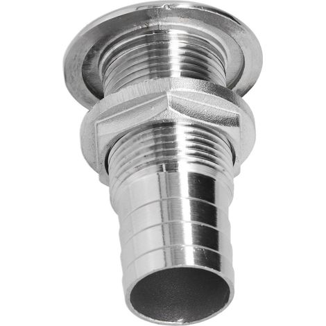 Bouchon de vidange passe-coque 1 pouce sortie, raccord inox 316 résistant à la corrosion pour bateau, yacht, marine, étanche et durable. (1/5)