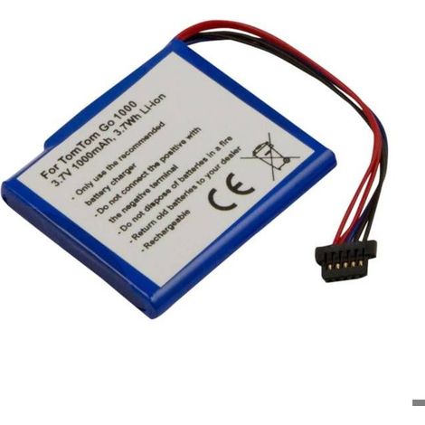 Batterie de Remplacement pour GPS TomTom GO 1000 3,7V 1000mAh Li-ion (1/3)