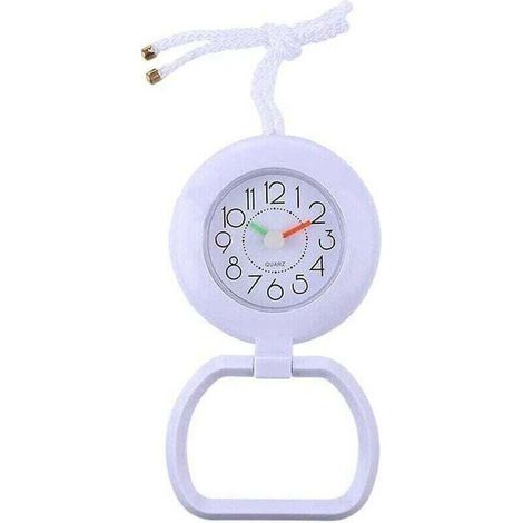 Étanche horloge murale salle de bain horloge salle de bain horloge , XU,cuisine horloge douche horloge ventouse horloge avec anneau de serviette - KZQ (1/4)