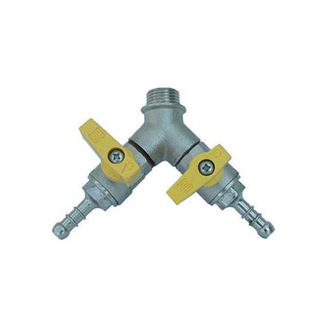 BOLLA MASCHIO CON VALVOLA A SFERA PORTAGOMMA- 1/2 x 14  Metano DN 15- ENOLG- pezzi 1