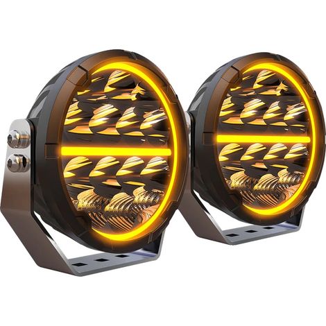 Luz de trabajo LED, foco/proyector combinado, alto brillo, 2 unidades de luz de 6,5 pulgadas. (1/2)