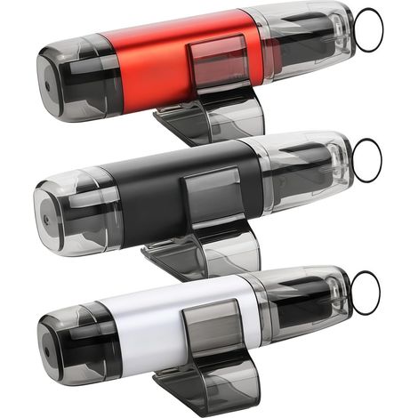 Rompivetro e taglia cinture di sicurezza con telecomando, martello di sicurezza portatile 2 in 1 per auto, rompivetro e strumento di evacuazione di emergenza subacquea (3, rosso, bianco e nero)