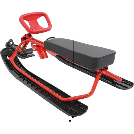 Trineo, volante, construcción duradera, rojo (1/2)