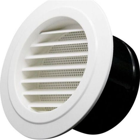 Ventilateur axial de 150 mm avec sortie d’air centralisée pour système de climatisation, grille de protection intégrée, en plastique ABS