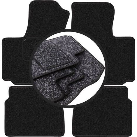 Tapis De Voiture - Polypropylène - Pour Fiat Doblo I Combivan (2000-2009) - Anthracite - Lot De 4 (1/5)