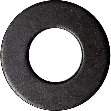 Fermeture difficiles 10 Rondelle plate, Noir
