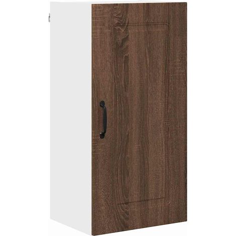 Meuble mural de cuisine，Armoire de cuisine avec étagère Chêne brun 40 x 31 x 80 cm CFW78278 (1/5)