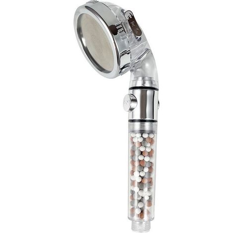 Original filtered high pressure shower head for hard water, with 3 spray settings, suitable for all shower types, 20 mm outer diameter connection (1/3)