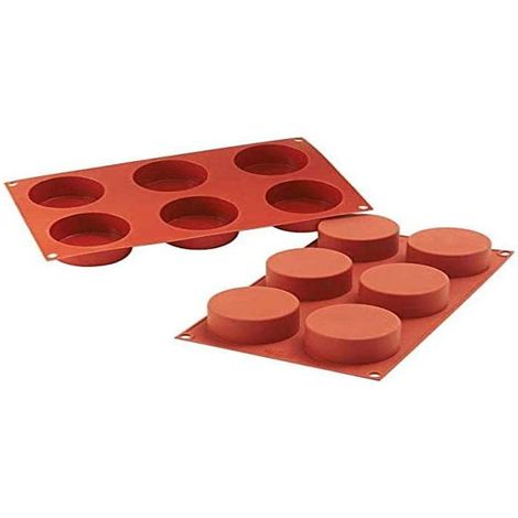 Silikomart SF127 Cylinders Stampo in Silicone h45mm, Ø70mm, Rouge Brique, 30.1 x 17.5 x 1.7999999999999998 cm (1/2)