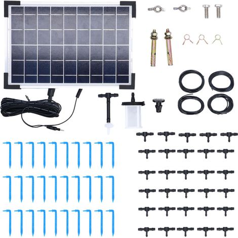Système d'Arrosage Automatique Solaire 10 Modes de Minuterie Haute Efficacité Système d'Irrigation Solaire Multifonctionnel 9V 5W