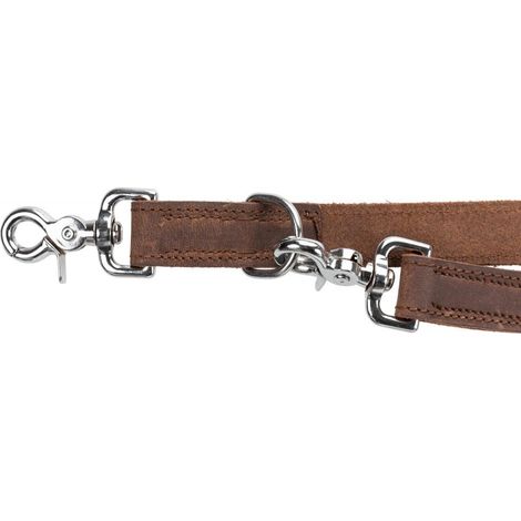 Trixie Rustic Laisse Cuir Marron Foncé L/XL 2m (1/4)