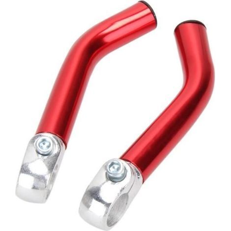 pair Guidon Vélo Montagne Alliage Aluminium Ergonomique avec Cornes de Bar Rouge LAANCOO - 2pcs (1/4)