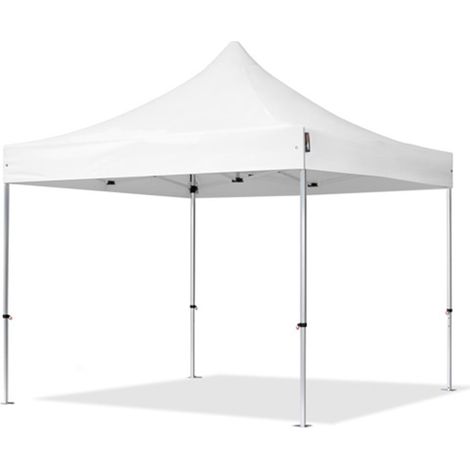 TrAdE Shop Traesio - Gazebo Pieghevole Giardino 3x3x3mt Tenda Telo Bianco Padiglione Mercati Sagre 222715 - (1/5)