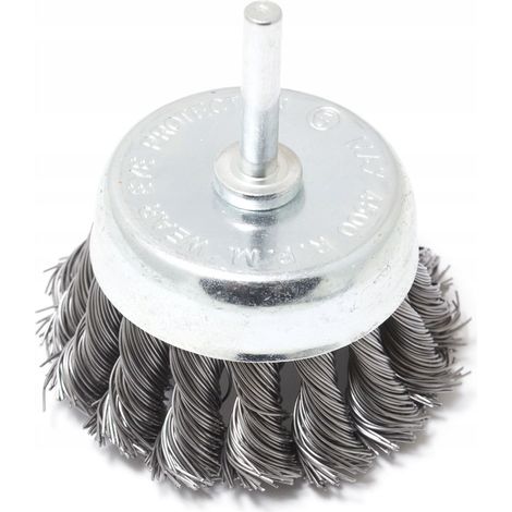 Cepillo de copa Ø 76 mm, vástago de 6 mm
