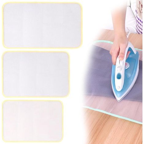 Ensemble de repassage 3 pièces : tapis de repassage, filet de repassage, table à repasser, table à repasser, tapis de repassage vapeur, lingette de protection thermique, tapis compact, mini B (1/5)