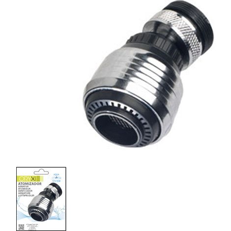 Economizzatore Atomizzatore Con Snodo Sferico Con Adattatore Maschio/Femmina Cromato
