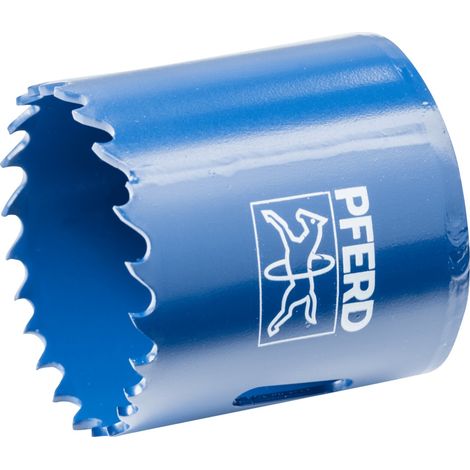 PFERD TOOLS Bi-Metall Lochsäge Co8/M42 Ø 43 mm Schnitttiefe 31 mm für Stahl, Edelstahl, Blech, Holz (1/4)