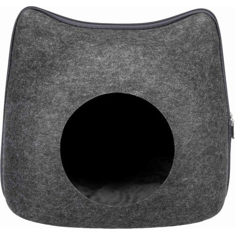 Abri cat, feutre 38 × 35 × 37 cm, anthracite (1/5)