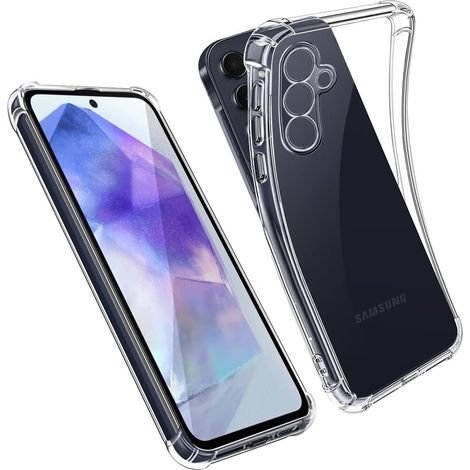 Funda para Samsung Galaxy M55 5G, resistente a caídas, transparente. (1/5)