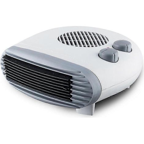 Chauffage basse consommation, prêt à chauffer, thermostat réglable, protection contre la surchauffe, antigel, système anti-basculement, 800-2000 W, blanc (1/5)