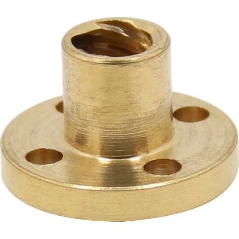 Dado trapezoidale oem 8 mm ottone passo 2 mm