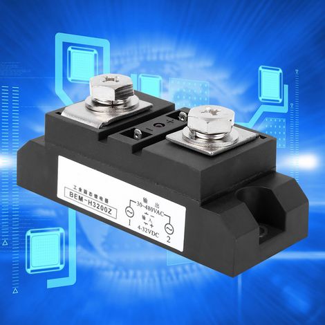 Relais statique BEM H3200Z 200A, commande CC/CA, équipement électrique industriel de qualité CA (1/5)