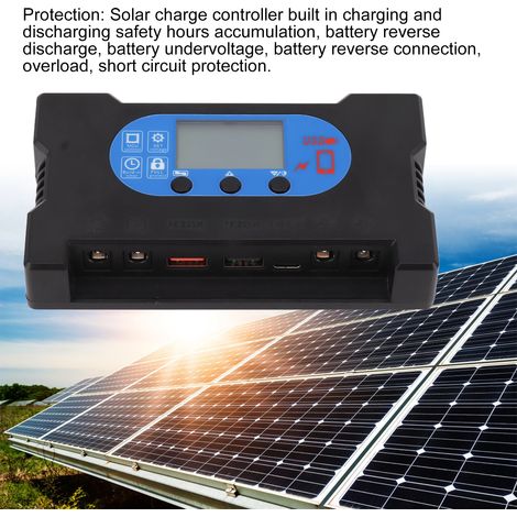 Solar-Laderegler 20A USB und Typ-C 5V (1/5)