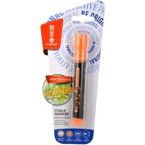 Marcador de tiza naranja neón MemoBe