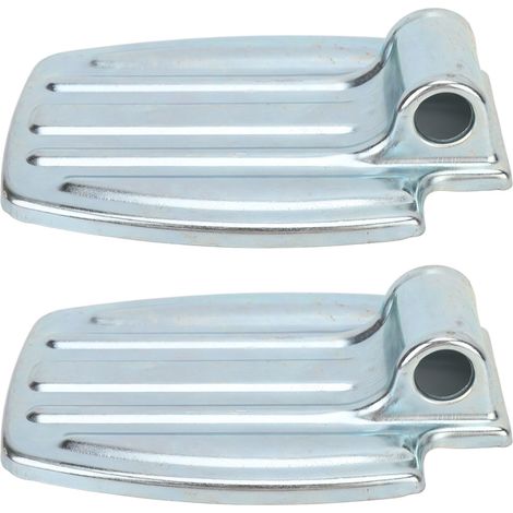 1 Paire de repose-pieds pour fauteuil roulant en alliage d'aluminium antidérapant, surface texturée facile à nettoyer, léger et compact (1/5)