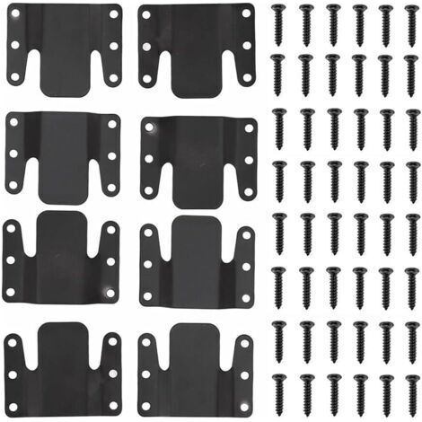 Canapé Sectionnel Universel Emboîtable, 8 Pièces, Clips de Canapé, Connecteurs de Canapé, Connecteurs de Meubles avec Vis