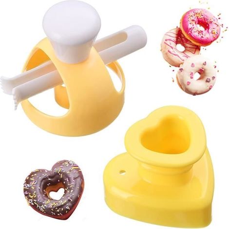 Moule à Beignets - Non spécifié - 2 Pcs - Plastique Durable - Jaune - Facile à Nettoyer (1/4)